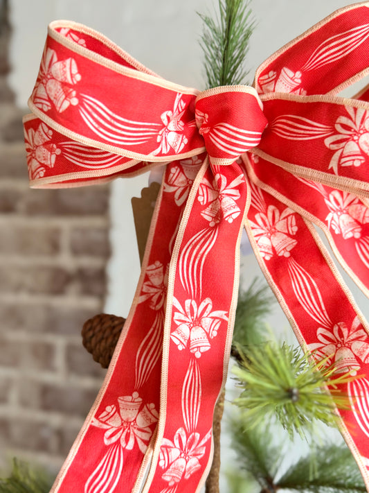 Vintage Red Bell Bow ~ Medium