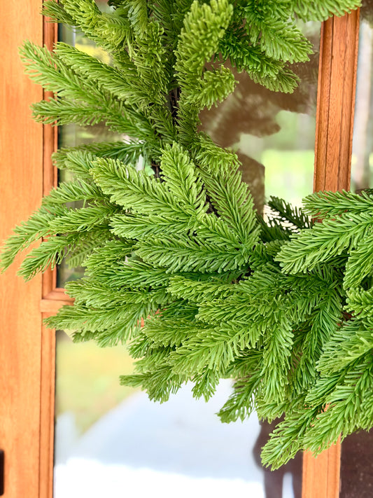 24" REAL TOUCH NOBLE FIR WREATH