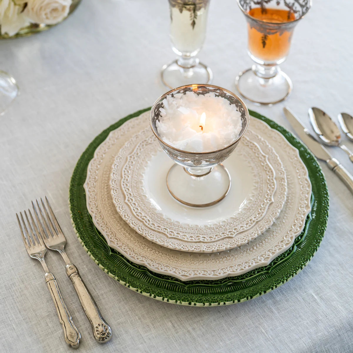 Arte Italica - Finezza Cream Dinner Plate