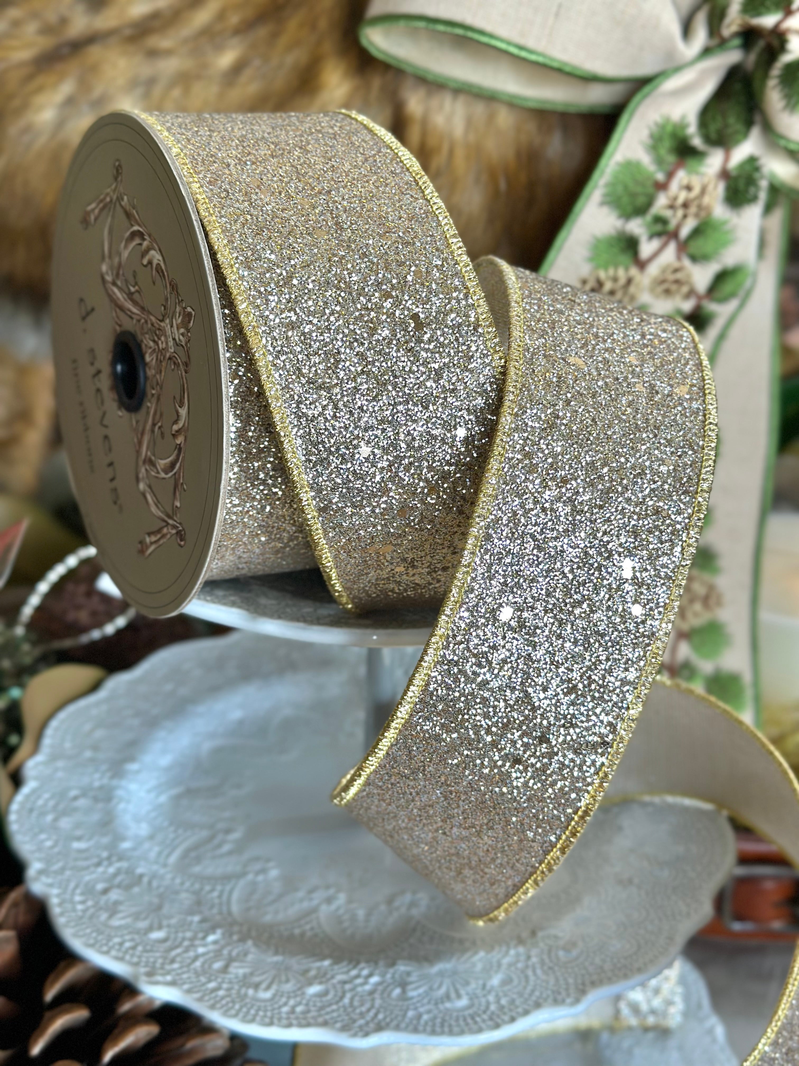 2.5" Shimmer Gold Glitter, Gold
