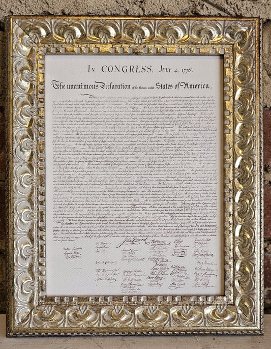 Declaration of Independence Artist Board in Frame