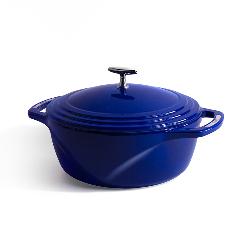 USA Enamel™ 6 Qt. Enameled Cast Iron Dutch Oven, Smooth Sailing