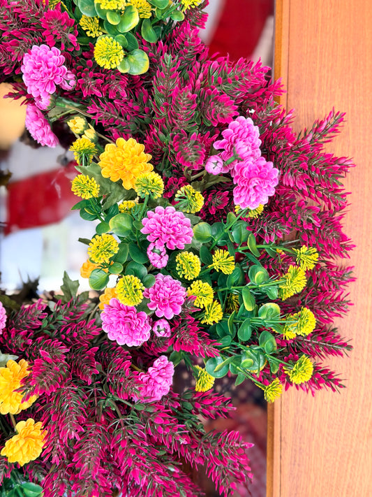 UV Wild Flower Wreath ~ Multi Color