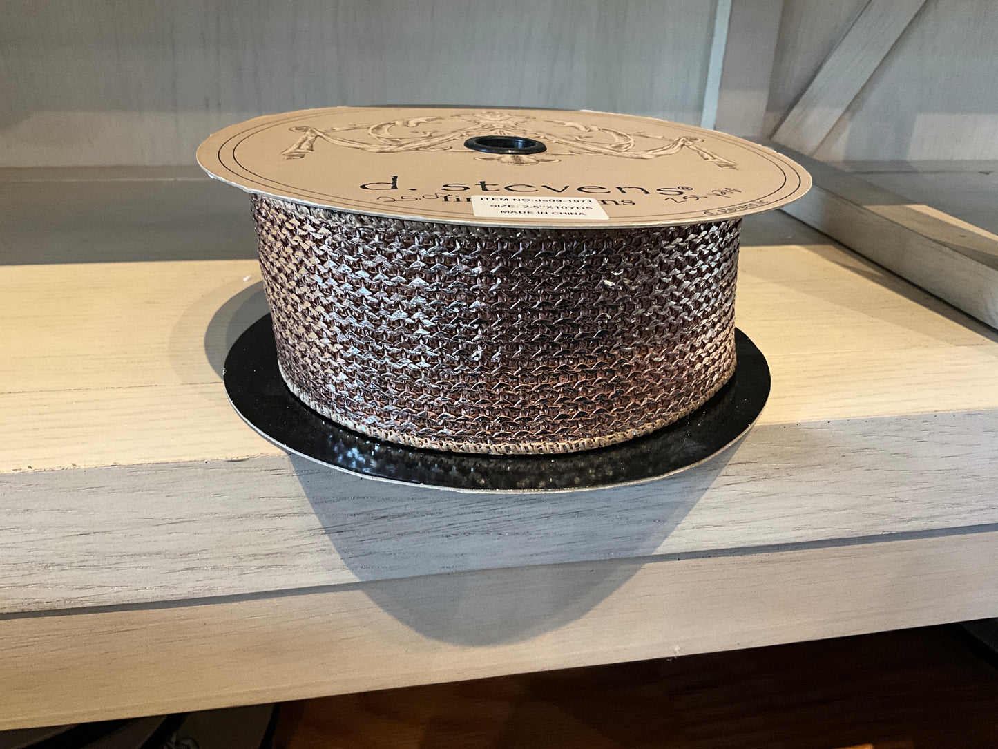 2.5 x 10 Y Metallic Knit Ribbon
