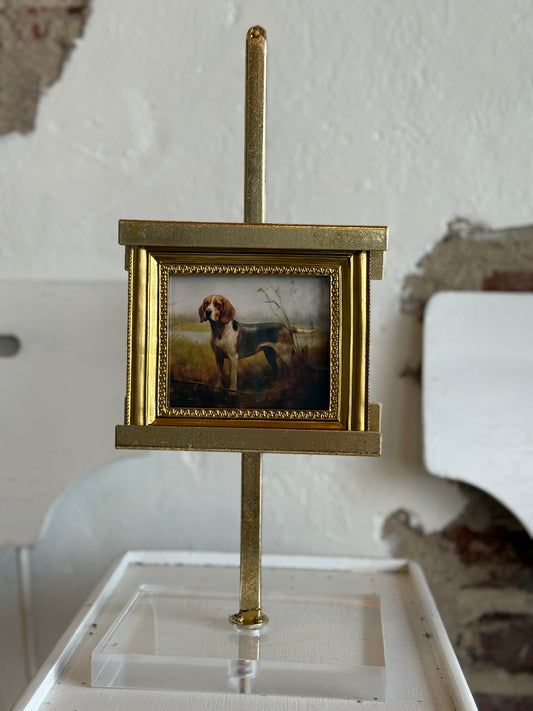 6" Vintage Bird Dog Framed Print