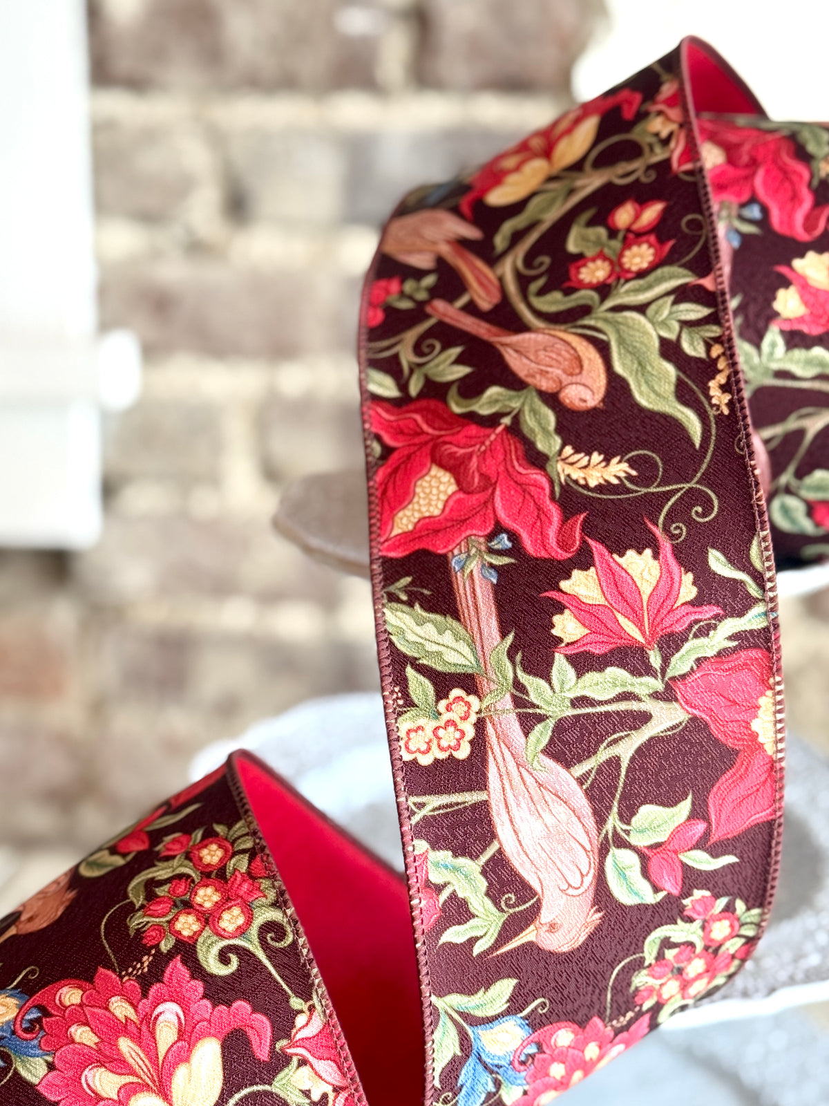 4" Multi Canterbury Jacquard Ribbon - Sold by the yard