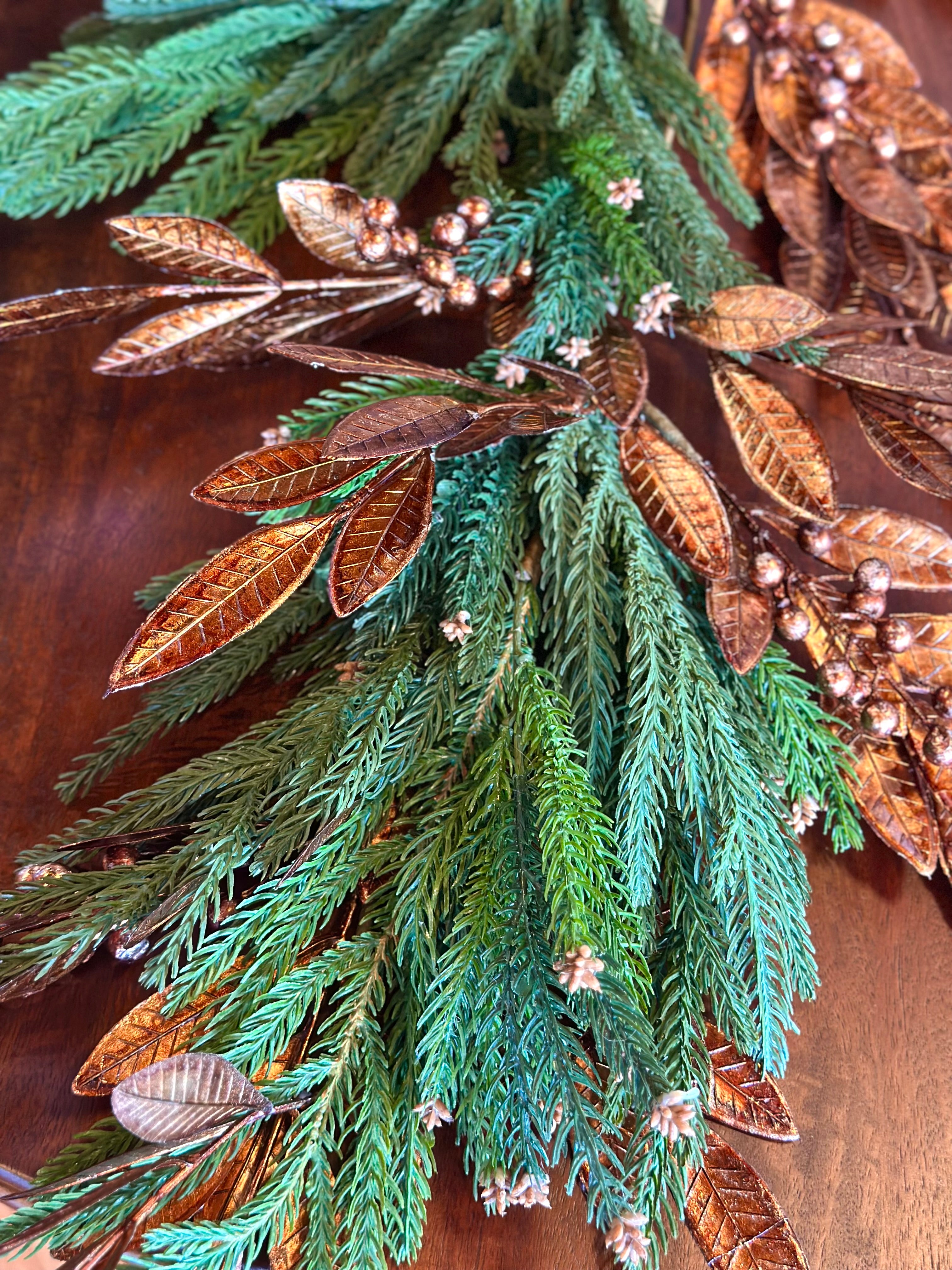 28” Natural Touch Hemlock Spray