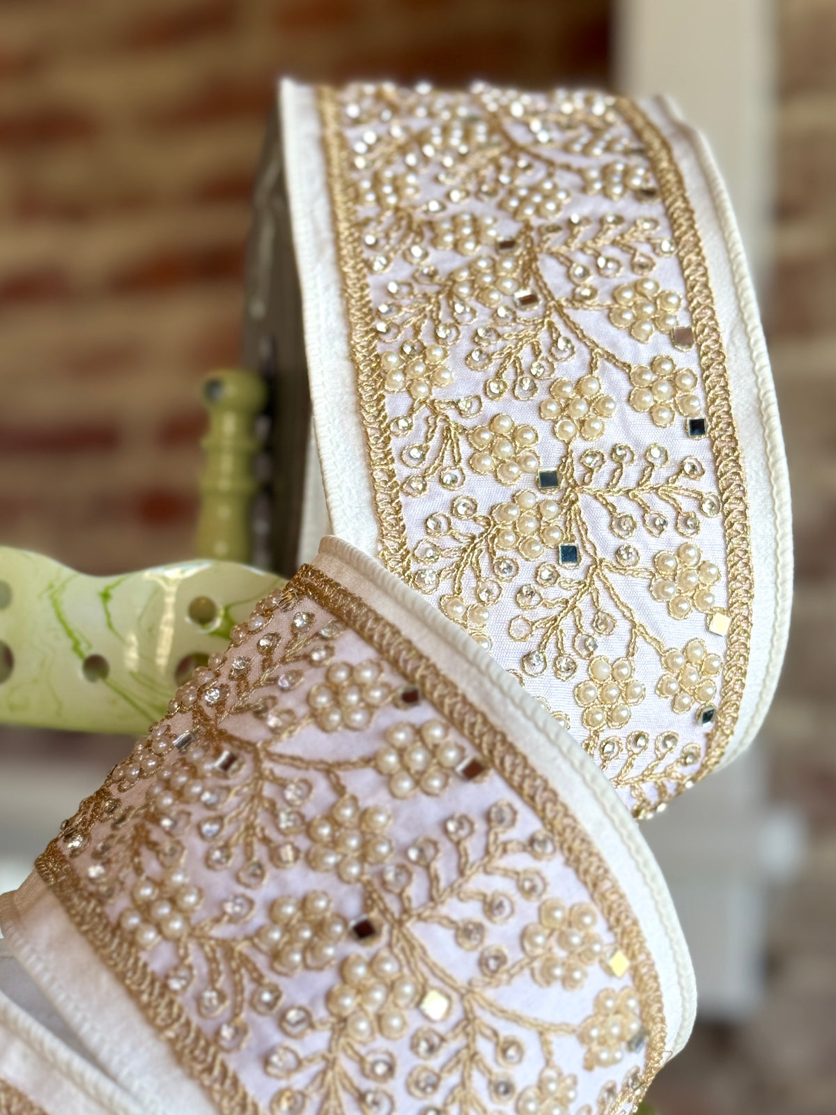 3.5” Heirloom Pearls - Ivory, SOLD BY THE YARD