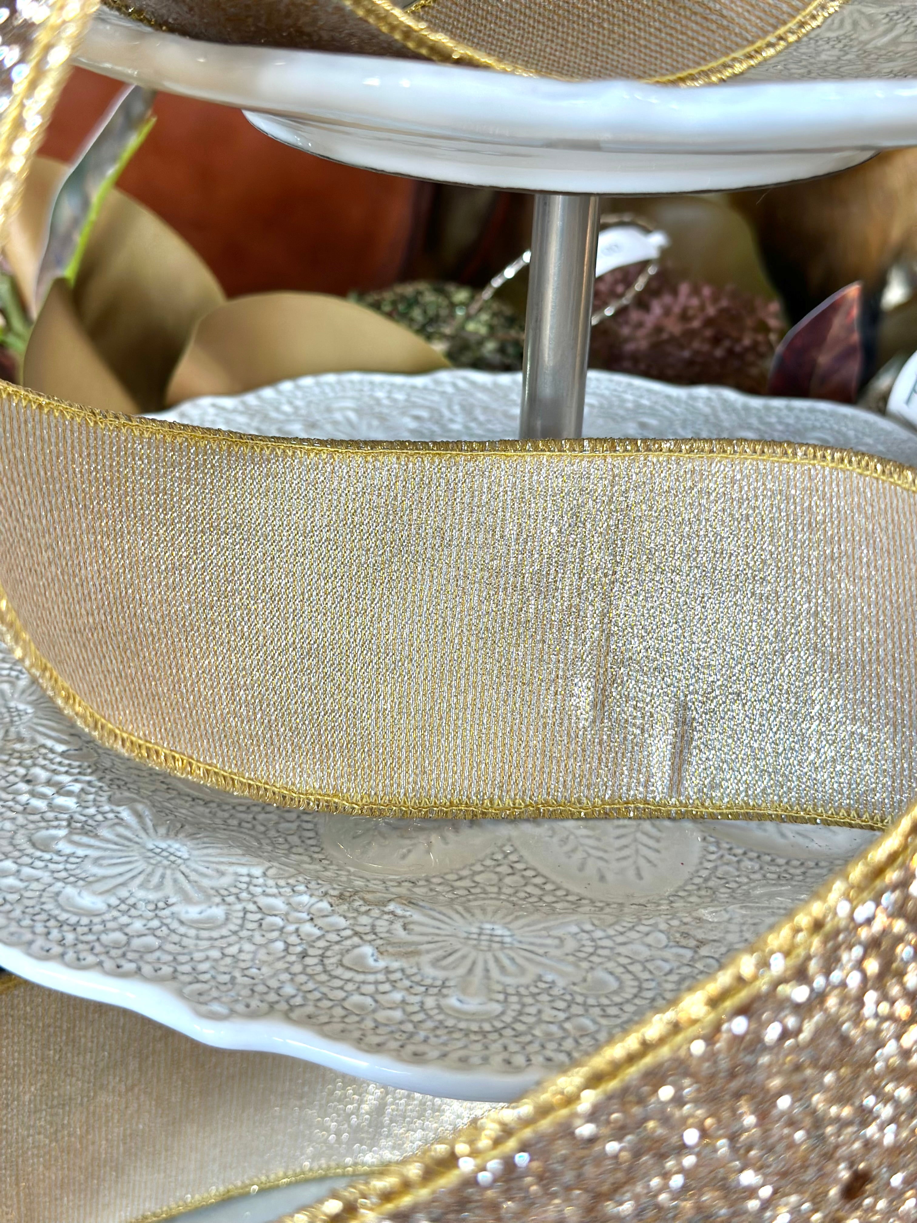 2.5" Shimmer Gold Glitter, Gold