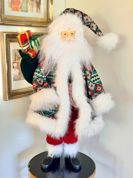 29" Red and Green Santa
