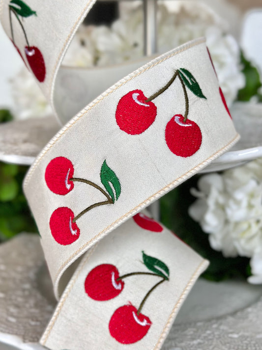 2.5" Cheery Cherries Ribbon