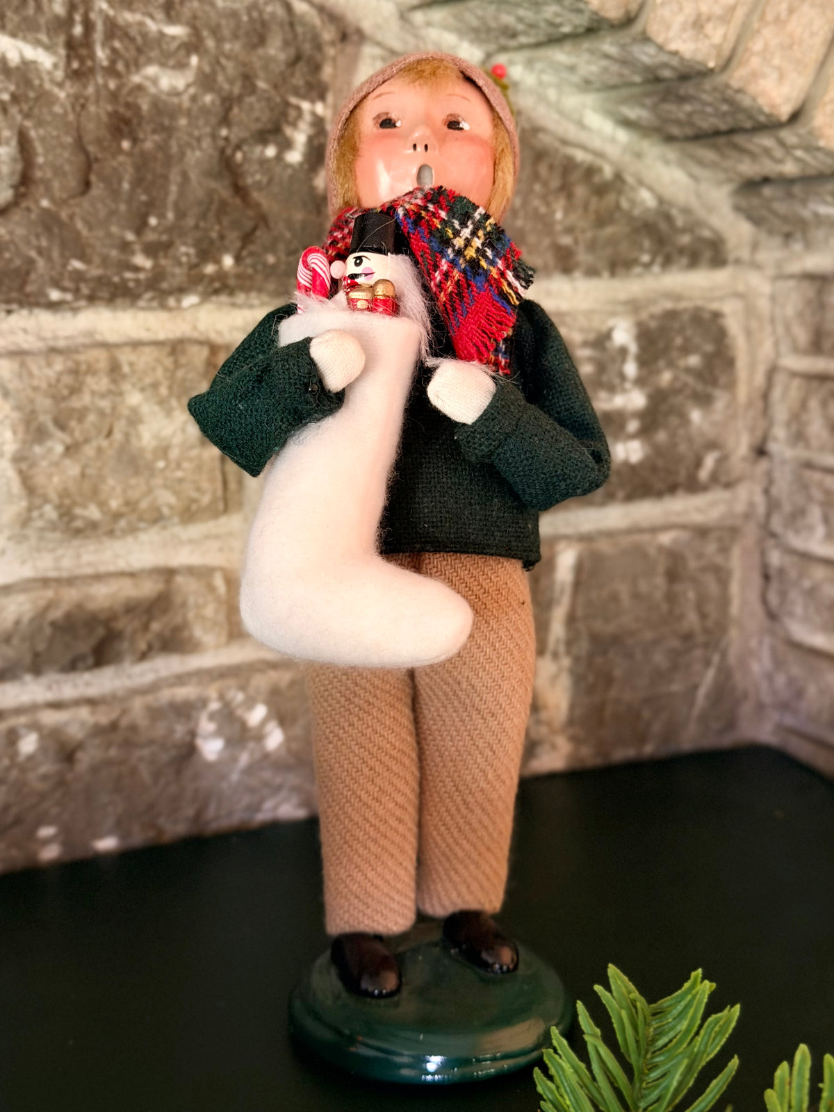Byers’ Choice Family with Stocking Boy