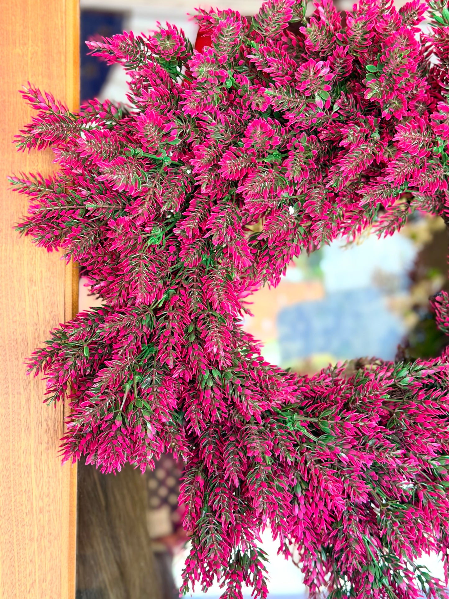 UV Wild Flower Wreath ~ Fuchsia