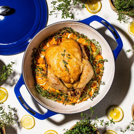 USA Enamel™ 7.5 Qt. Enameled Cast Iron Dutch Oven, Smooth Sailing