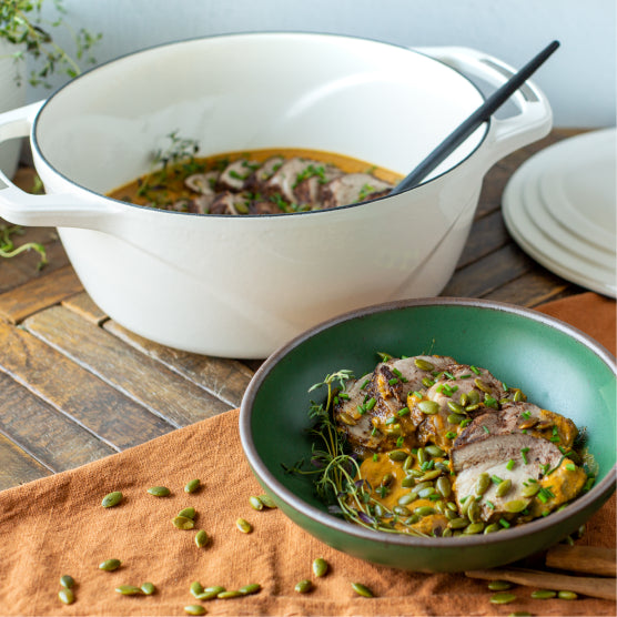 USA Enamel™ 6 Qt. Enameled Cast Iron Dutch Oven, Cloud Nine