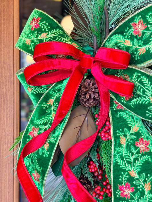 Woodland Christmas Bow