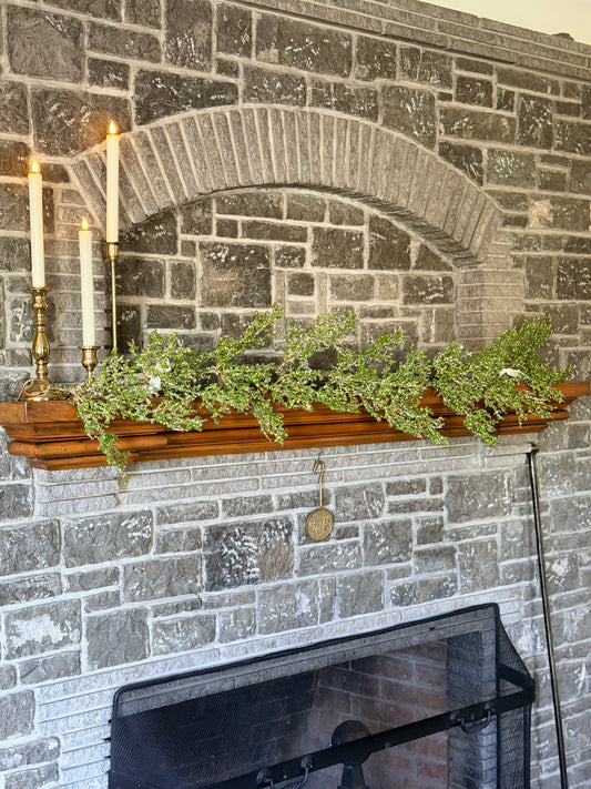 60" PREMIUM ICE/GLITTER SPRAY GARLAND- GREEN