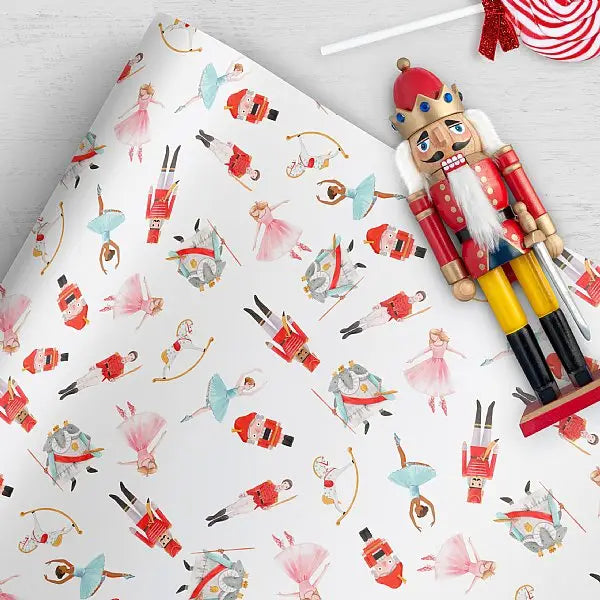 Nutcracker Girls and Boys Collection Gift Wrap Sheets