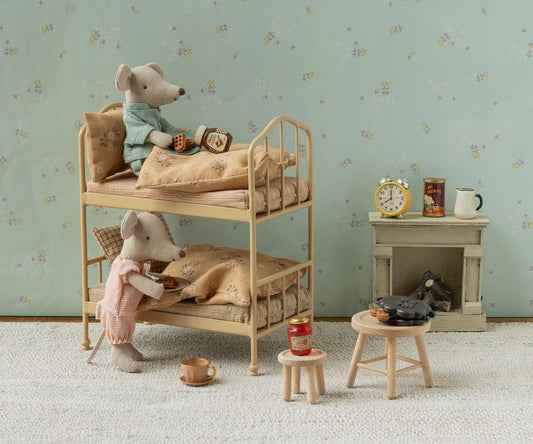 Maileg - Fireplace, Mouse - Off white