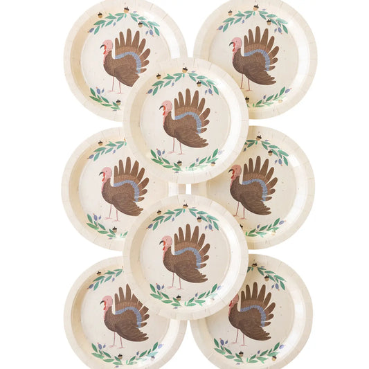 Painted Turkey Plates