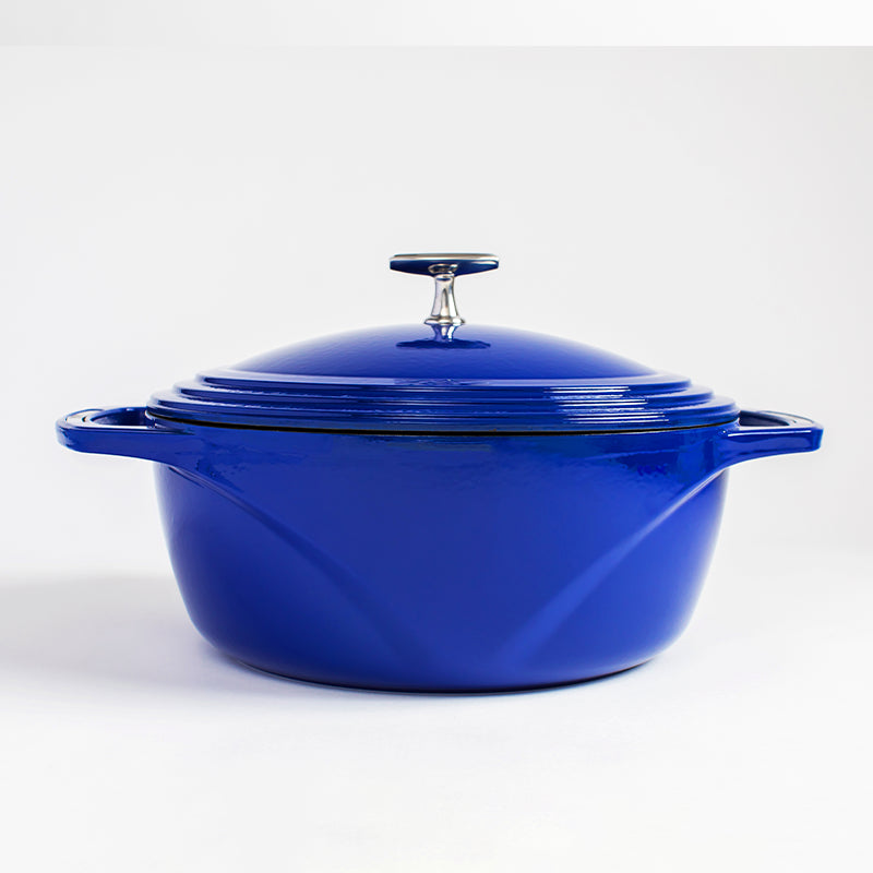 USA Enamel™ 7.5 Qt. Enameled Cast Iron Dutch Oven, Smooth Sailing