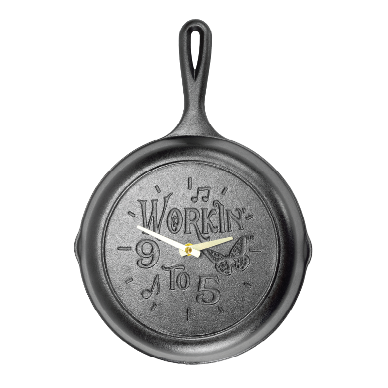 Dolly Parton 9 to 5 Skillet Clock