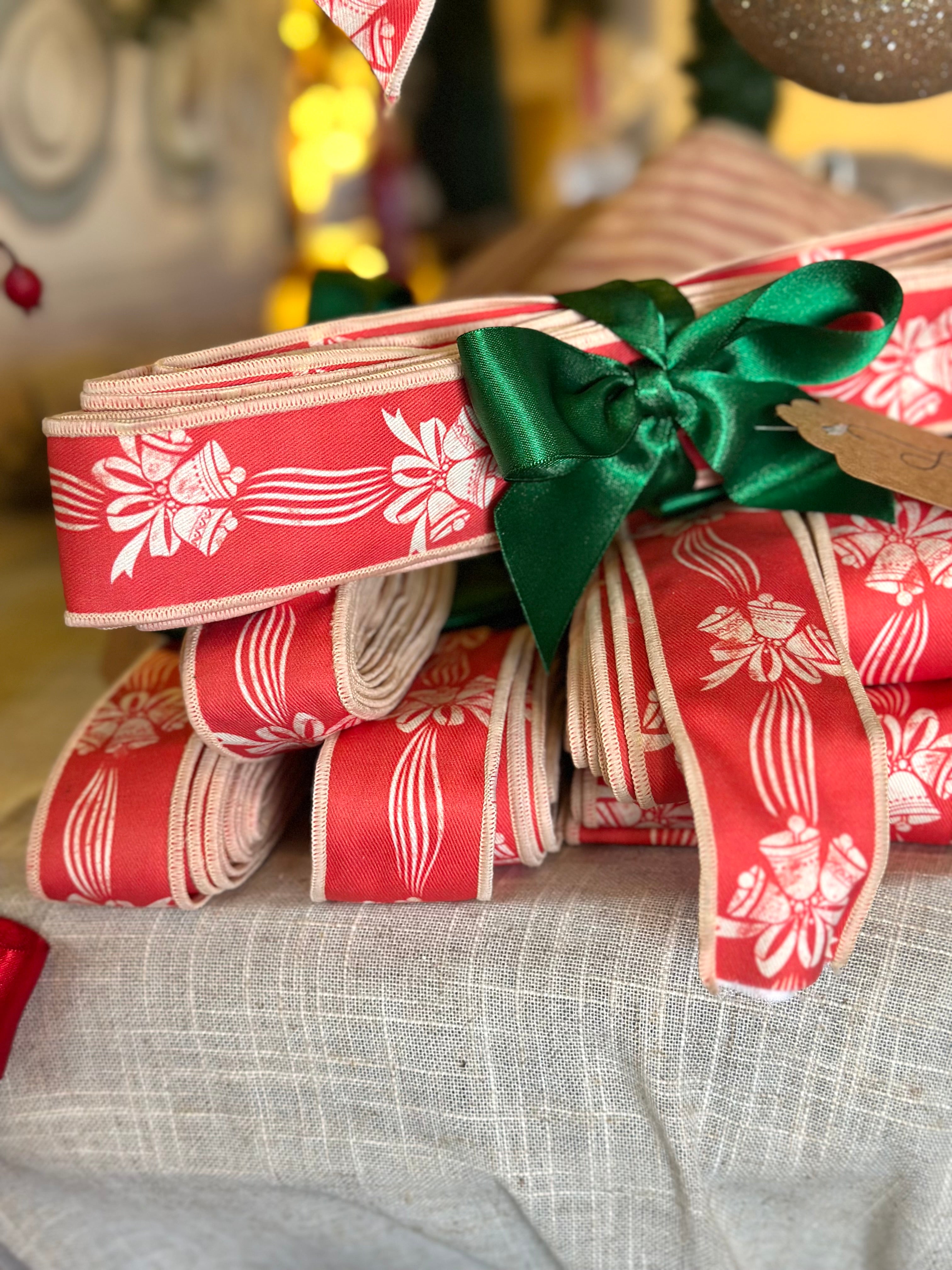Vintage Red Bells & Bows