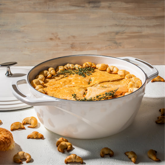 USA Enamel™ 7.5 Qt. Enameled Cast Iron Dutch Oven, Cloud Nine