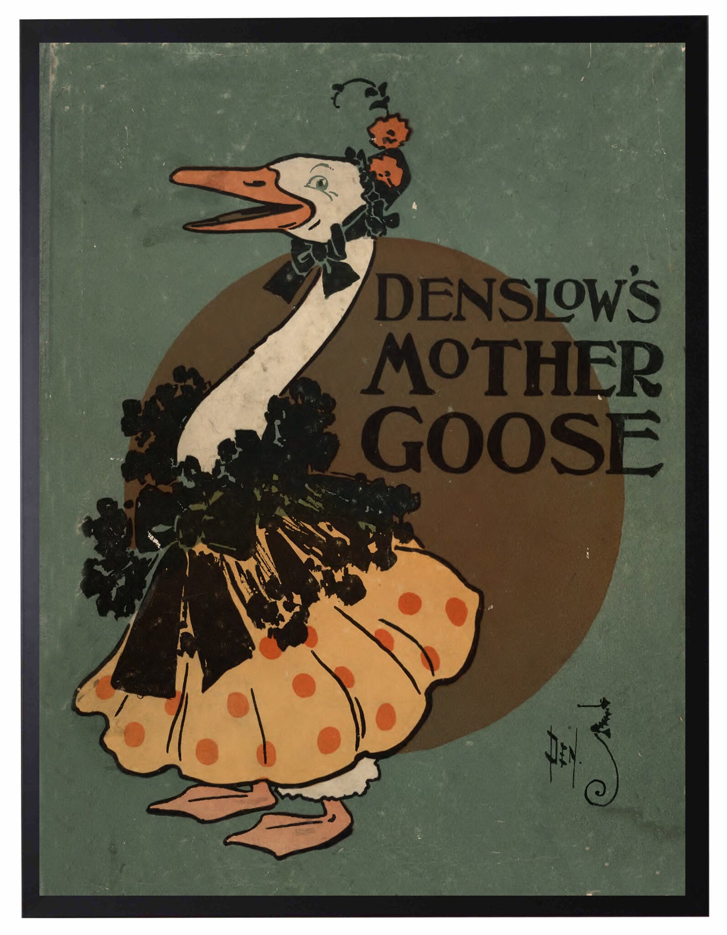 Vintage Artwork "Mother Goose" 8 X 10