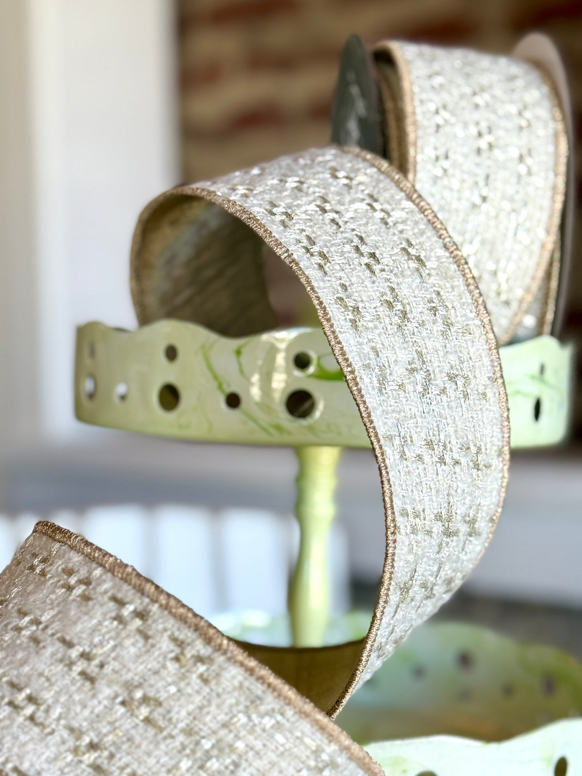 2.5” Tres Chic - Ivory, SOLD BY THE YARD
