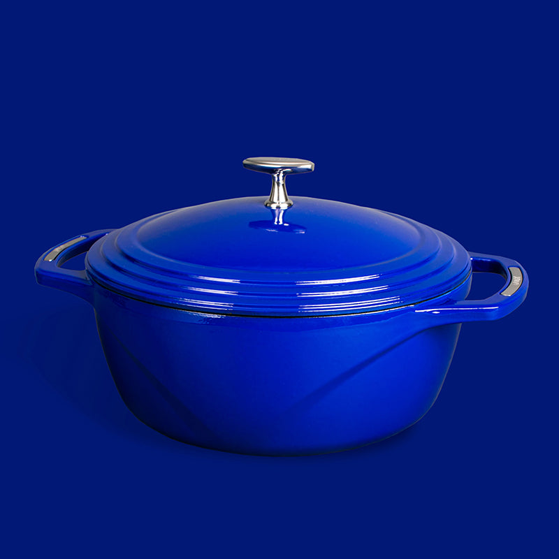 USA Enamel™ 7.5 Qt. Enameled Cast Iron Dutch Oven, Smooth Sailing