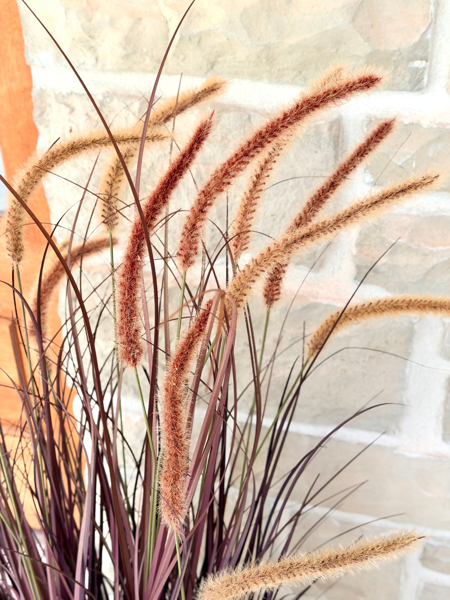 48" UV POTTED AUTUMN FOUNTAIN PLUME GRASS