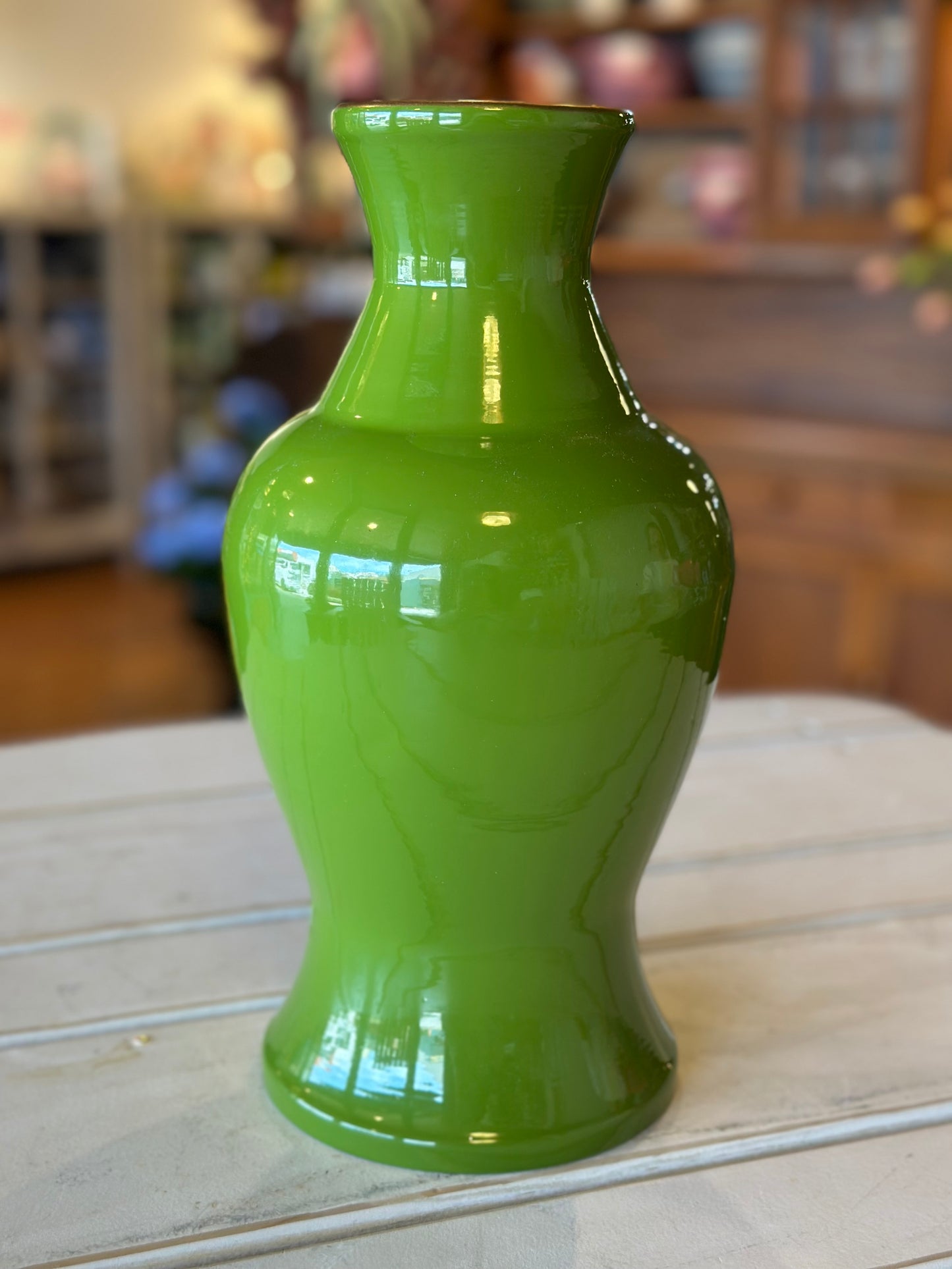12" GREEN VASE