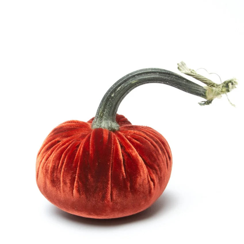 4” Silk Velvet Hot Skwash Pumpkin