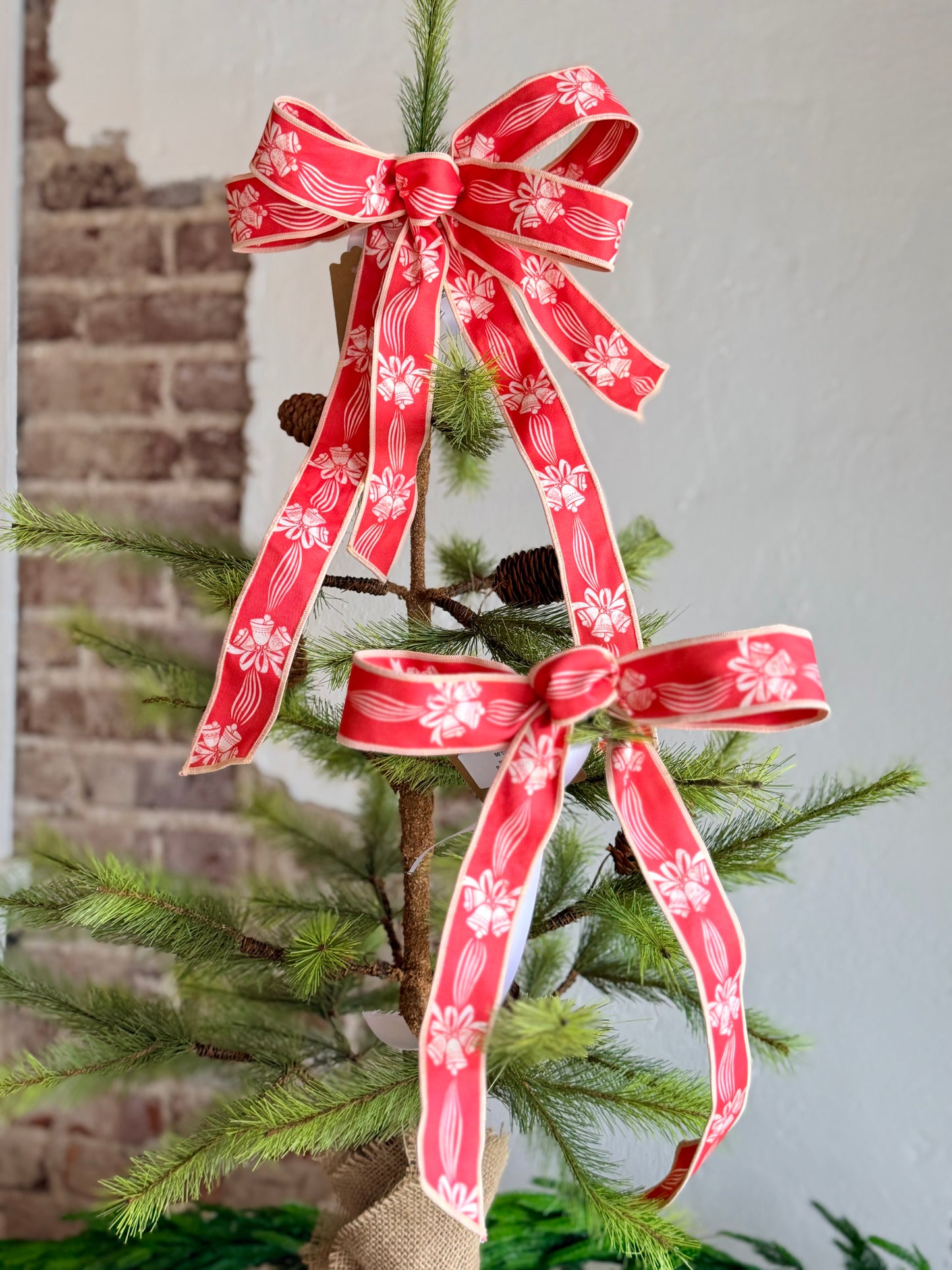 Vintage Red Bell Bow ~ Small