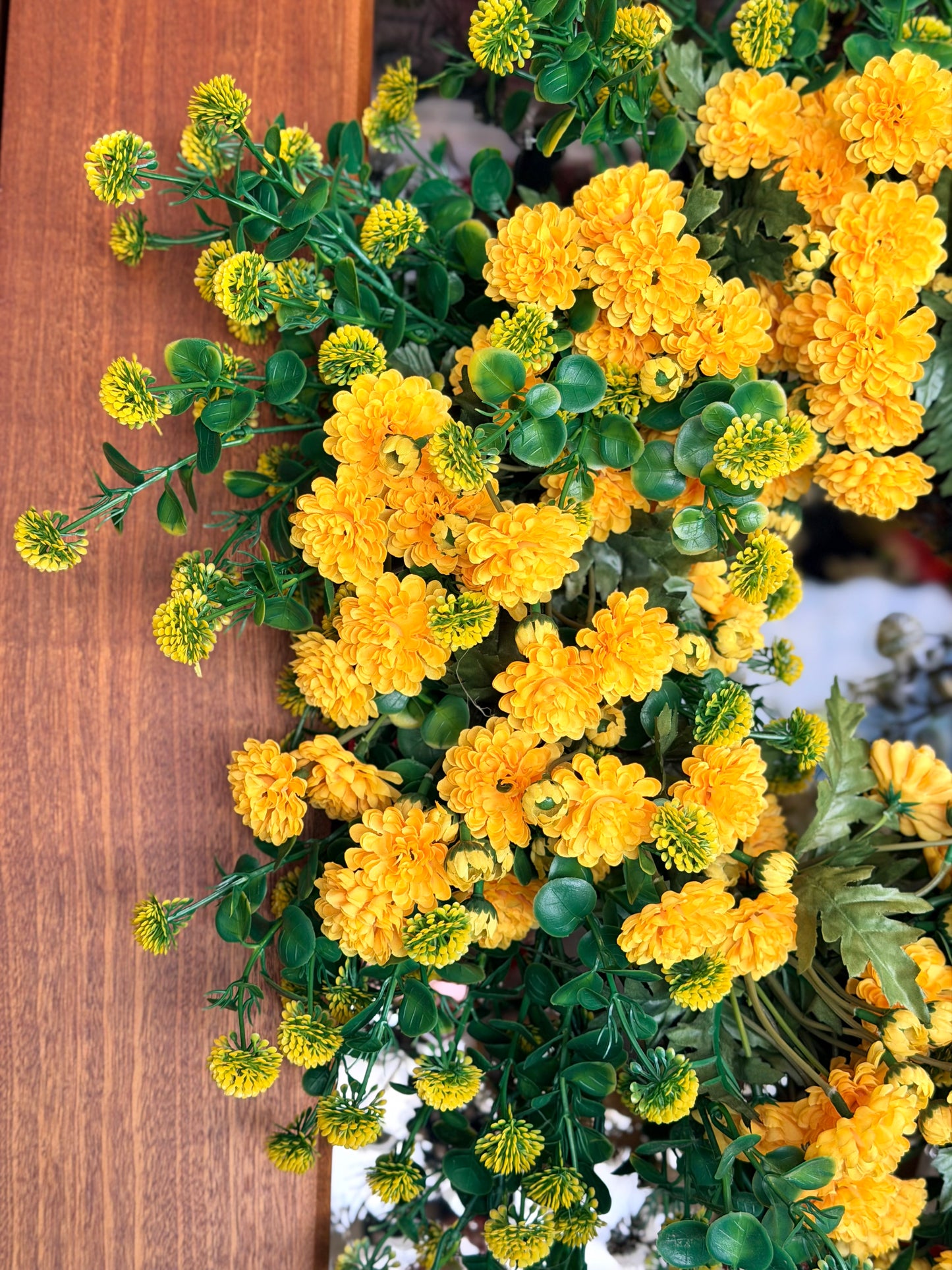 UV Wild Flower Wreath ~ Yellow