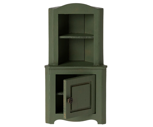 Maileg - Corner cabinet, Mouse - Dark green