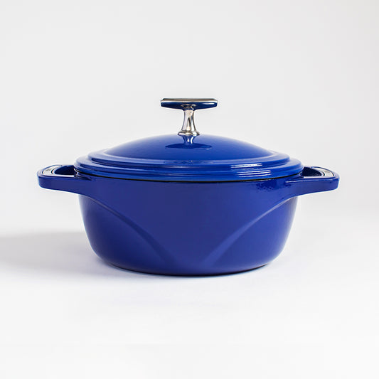 USA Enamel™ 3 Qt. Enameled Cast Iron Dutch Oven, Smooth Sailing