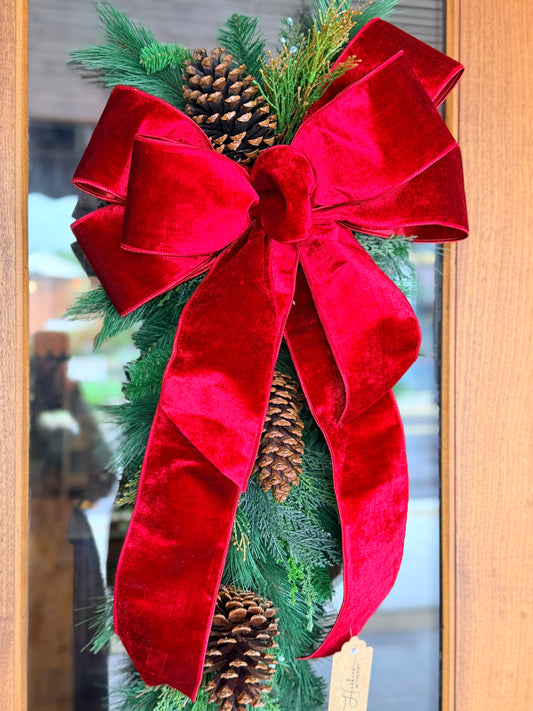 Red Velvet Mix Pine Swag