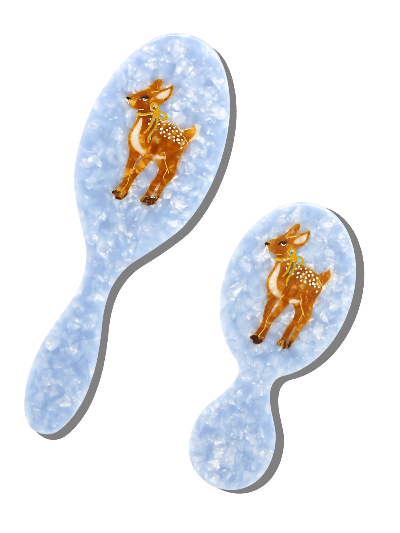 Hand-Painted Fawn Brush | Eco-Friendly