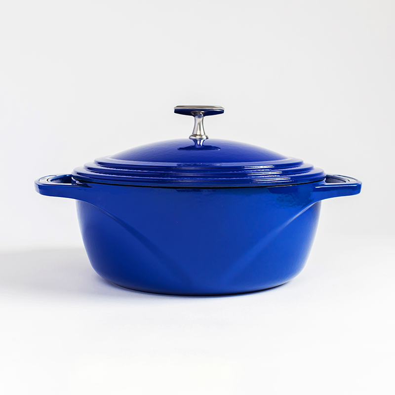 USA Enamel™ 6 Qt. Enameled Cast Iron Dutch Oven, Smooth Sailing