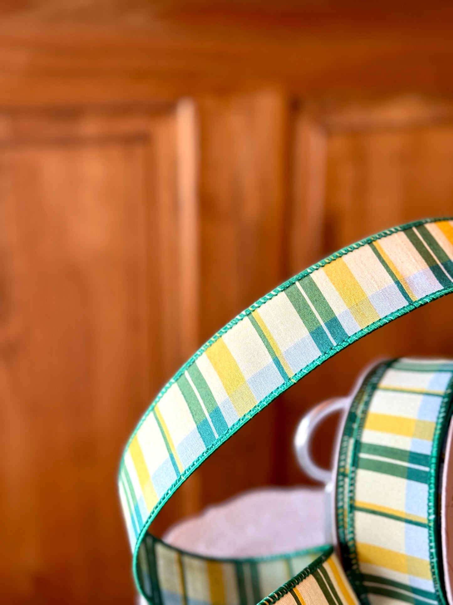1.5" Wide Spring Garden Plaid - Sold by the yard