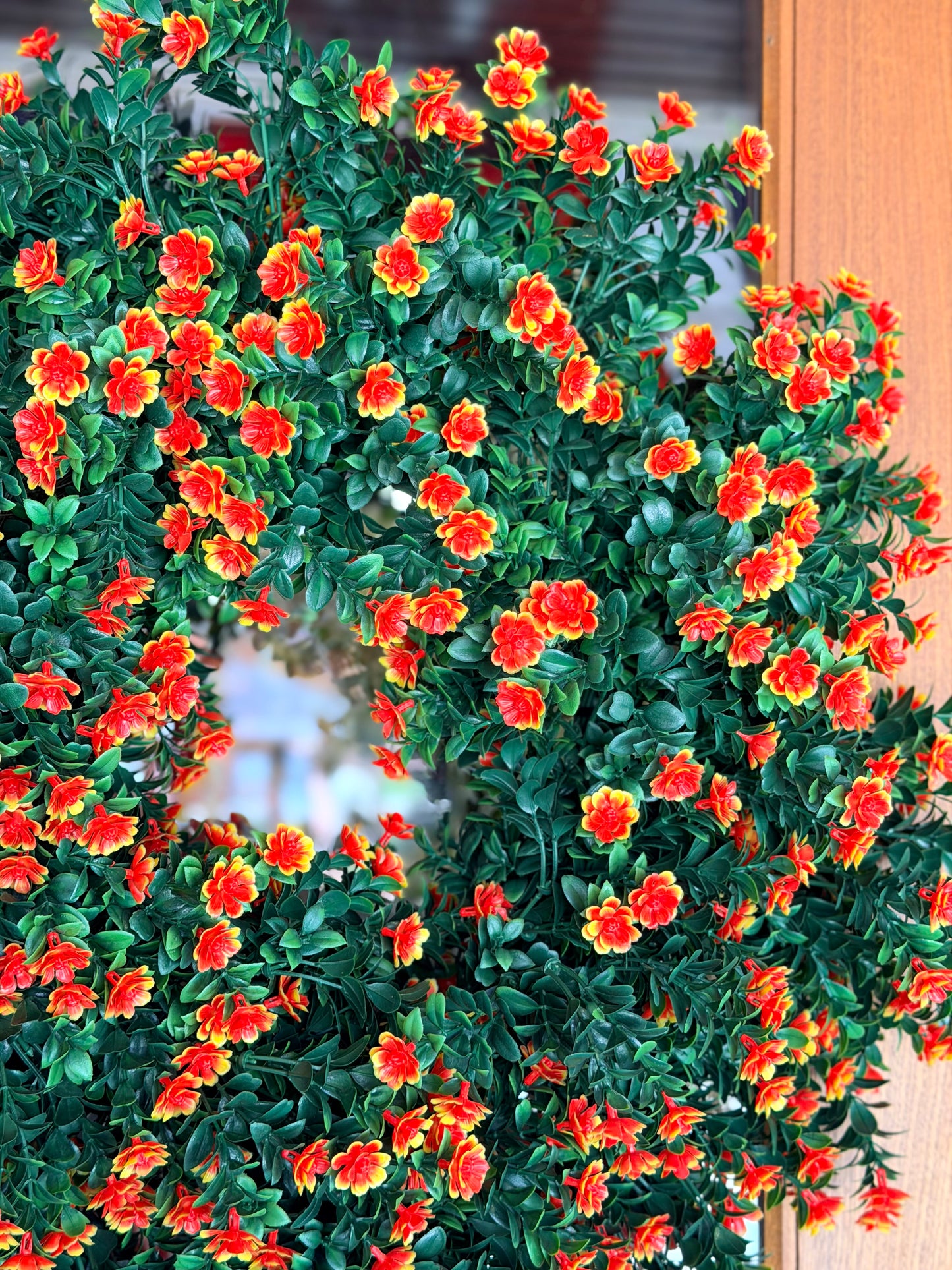 UV Wild Flower Wreath ~ Orange