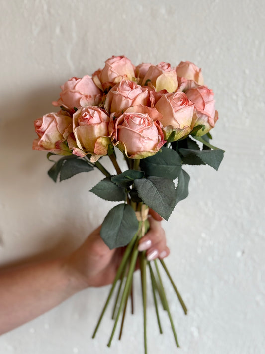 10" "FREEZE-DRY" ROSE BUNCH (COLOR OPTIONS)