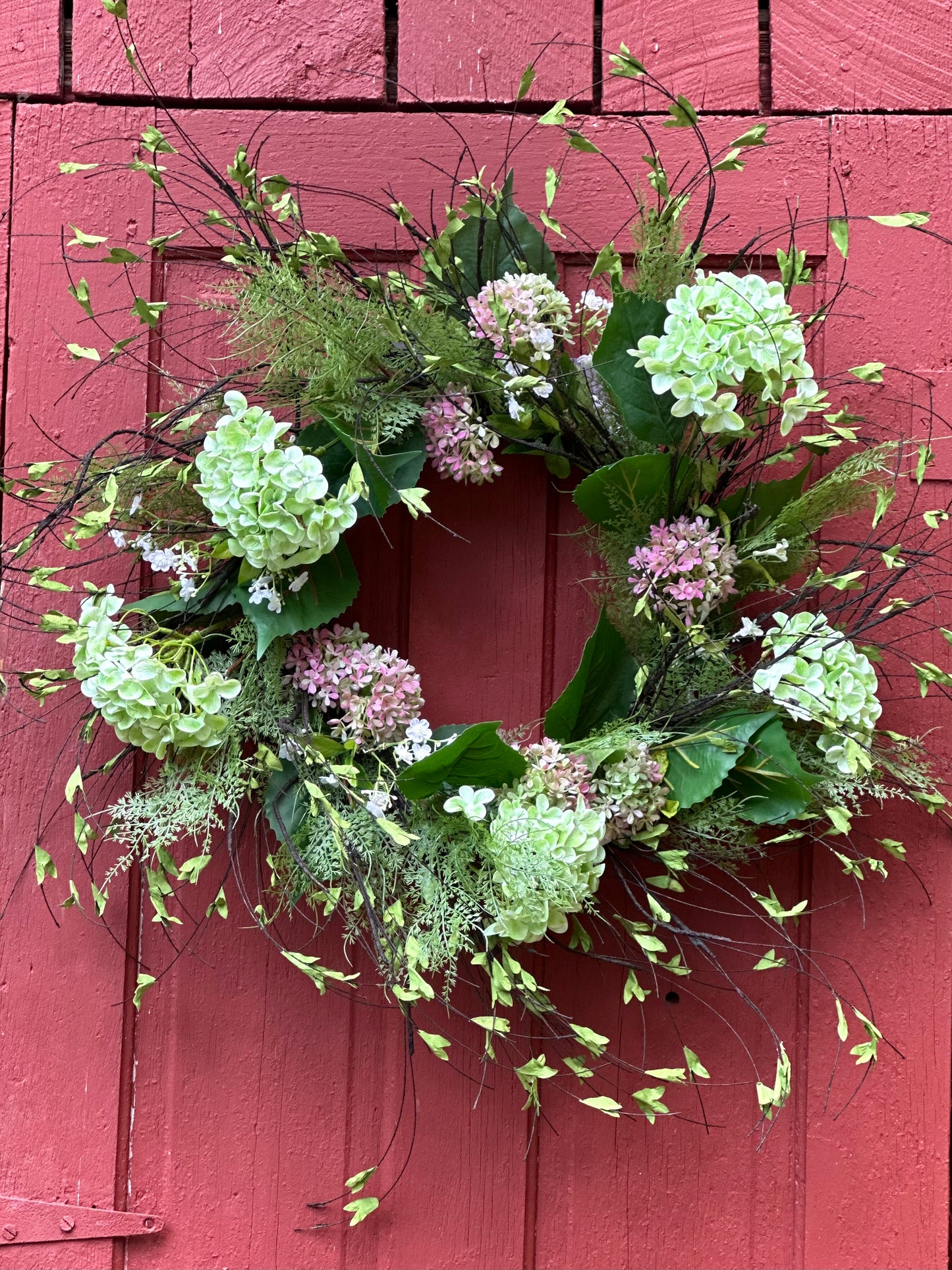 Pink Hydrangea Wreath