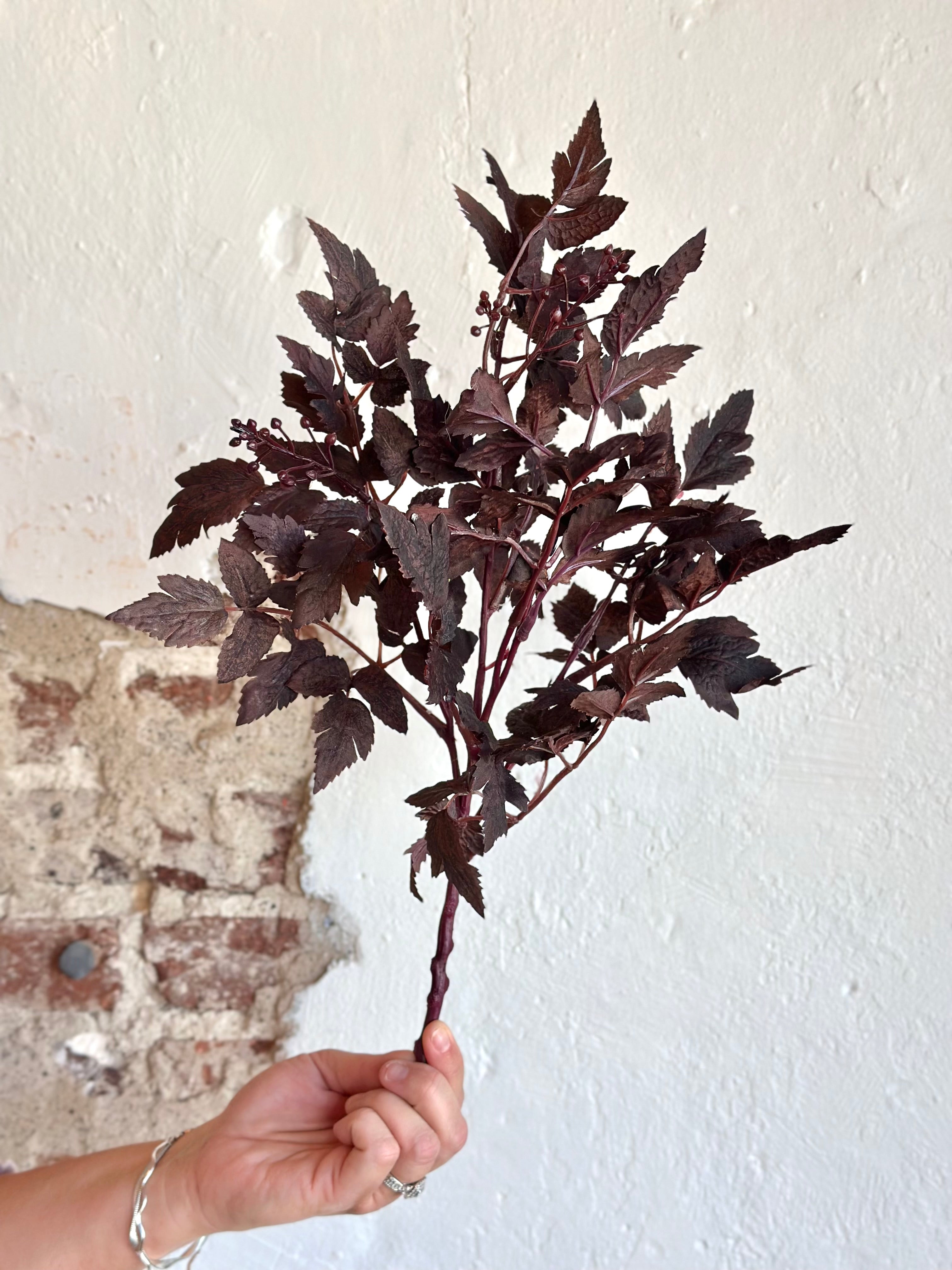 18" AUTUMN RUSCUS WITH BERRY BUSH
