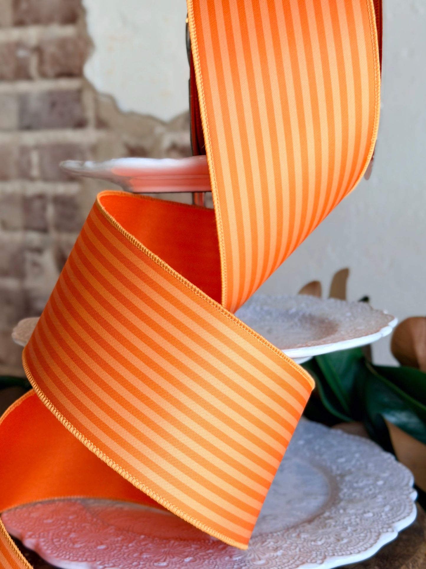 4” Monochrome Stripes, Orange