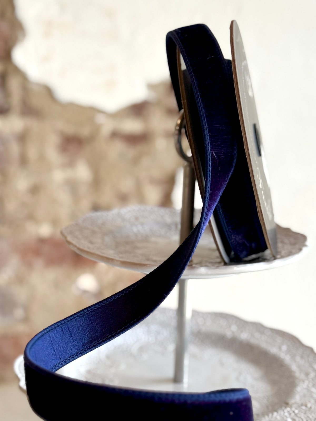 1" Navy Velvet - Sold by the yard