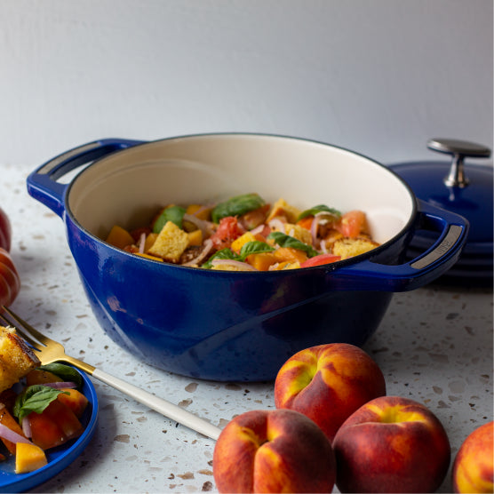 USA Enamel™ 3 Qt. Enameled Cast Iron Dutch Oven, Smooth Sailing