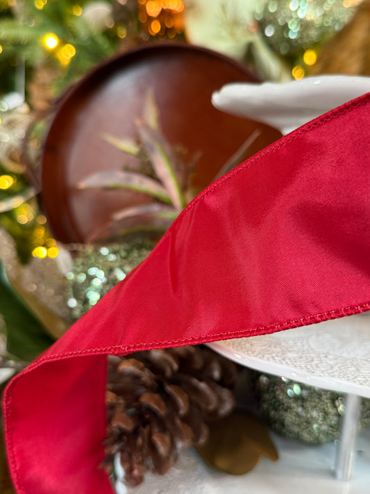 2.5" Simply Taffeta, Red